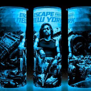 Glow in the Dark Escape from New York 80s Kurt Russell Movie Cup Mug Tumbler